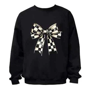 Ribbon Graphic Design Crewneck Sweatshirt Unisex Top Women Men printed in US - Picture 1 of 3