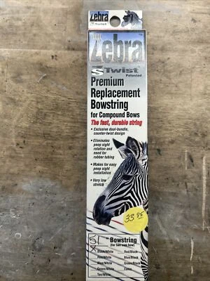 Mathews Zebra ZS Twist Premium Replacement Bowstring 51” Two Cam   Free Shipping - Image 1 of 4