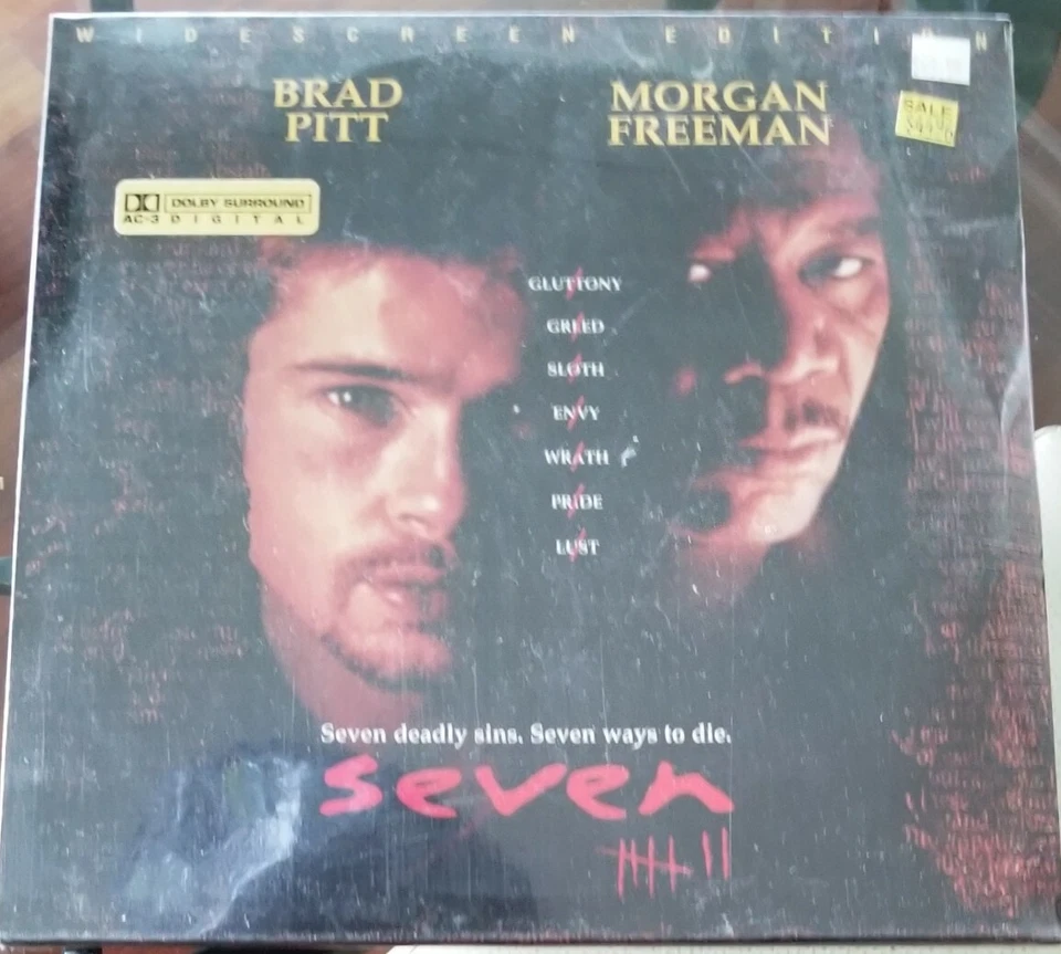 Seven Laserdisc LD Widescreen Edition Brad Pitt Morgan Freeman Id3364li 1996