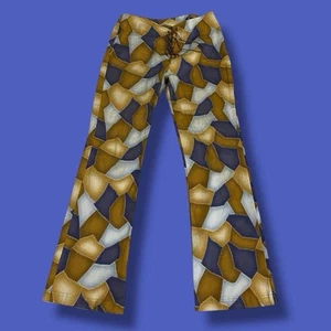 Vintage 90s Y2k Zoey Beth Patchwork Lace Up Mid Rise Pants 29” - Bild 1 von 6
