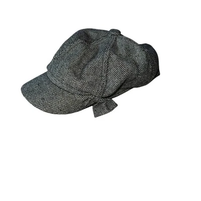 Chapéu boné bola exército feminino arco preto branco sem marca ajustado tamanho único - Imagem 1 de 4