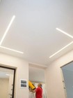 Spanndecke 3.20 x 3.47  Wei� - MATT mit  Schwarzem Keder