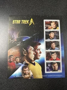 Stamps Canada Mint: 2912 Star Trek Souvenir Sheet - Picture 1 of 2