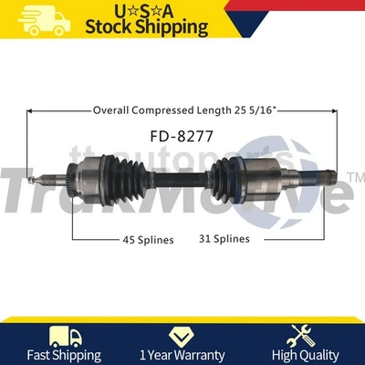 Front Driver Left CV Axle Joint For Ford F-150 2019 2018 2017 2016 2015 - Image 1 of 2