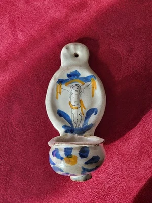 BENITIER de CHEVET XVIIIEME CHRIST - PARFAIT ETAT - ART RELIGIEUX CROIX - Photo 1/4