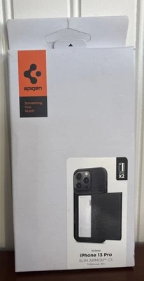 Spigen iPhone 13 Pro Case | Slim Armor CS | Black | ACS03274 - Image 1 of 2