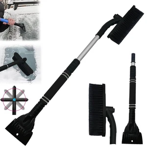 Spazzola da Neve per Auto Spazzola per Neve Girevole 3 in 1 Raschietto per - Foto 1 di 24