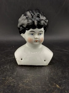 Corpo bambola biscotto Germania stile fantasia capelli ricci vedi foto 3,5" - Foto 1 di 12