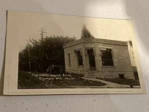 1916 RPPC Farmers' State Bank, Clyman WI Wisconsin - Bild 1 von 1