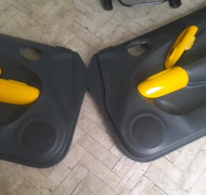 F15 Juke Fensterschalter & Türkarten Set gelb 10-19 Leder Os Ns vorne - Bild 1 von 16