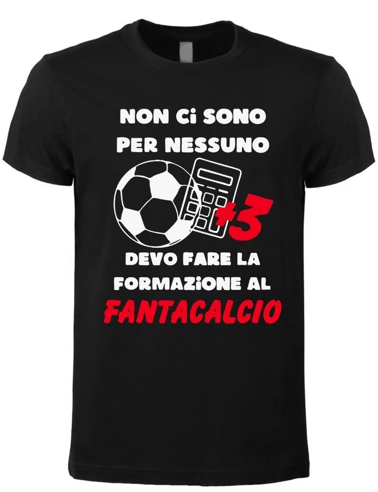 T-shirt Fantacalcio 100%co Disponibile dalla S alla XXL - Immagine 1 di 1
