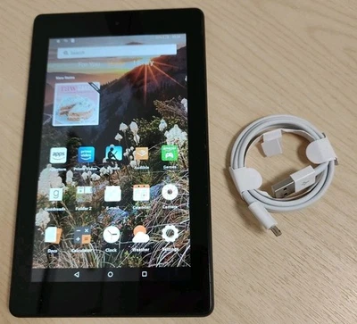 Amazon Kindle Fire 7 (7th Generation) 7 inch 16GB WIFI Tablet (SR043KL) - Black - Image 1 of 3