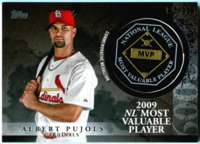2023 Topps Update Albert Pujols  MVP Award Medallion Black SP /199 Cardinals - Image 1 of 2