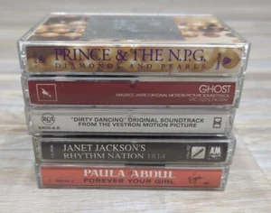 Lot of 5 Pop Cassette Tapes from the 80s and 90s. Abdul, Dirty Dancing, Ghost  - Picture 1 of 15