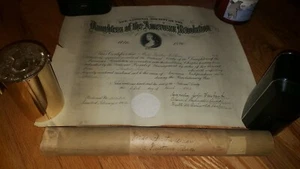 1902 DOC. DAUGHTERS AMERICAN REVOLUTION BERTHA LAW - REUBEN LAW MASSACHUSETTS - Picture 1 of 10