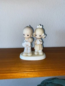 Precious Moments Figur E-4724 REJOICING WITH YOU Bogen Pfeilmarke 1989 Vintage - Bild 1 von 6