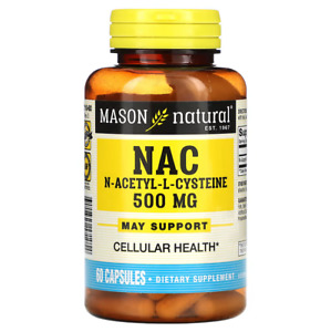 Mason Naturals, NAC N-Acethyl-L-Cysteine, 60 Caps