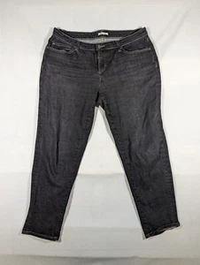 Eileen Fisher Jeans Womens 10 Black Denim Stretch Organic Cotton - Picture 1 of 10