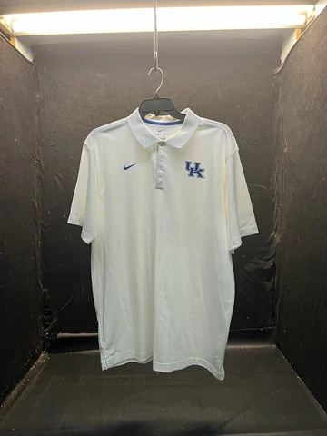 Nike Dri-Fit XXL Kentucky Wildcat Short Sleeve Polo Golf Polyester Authentic Cover