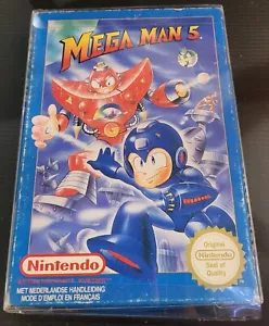 Empty Nintendo NES Box - Mega Man 5 - Good Condition - Picture 1 of 8