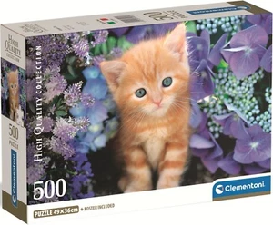 NEW Clementoni Jigsaw Puzzle 500 Pieces 35585 Ginger Cat High Quality Collection - Imagen 1 de 2