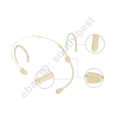 Authentic Beige Wireless Headset Microphone for AKG Samson TA3F Unidirectional - Image 1 of 4