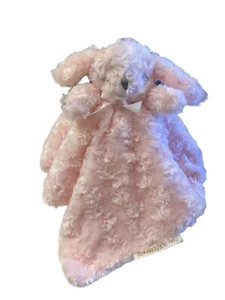 Blankets & Beyond Baby Girl Pink Swirl Bunny Security Snuggle Lovey - Picture 1 of 5