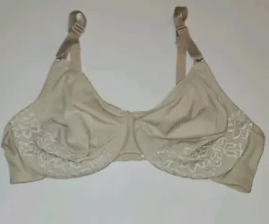 Sujetador Olga Warner's Gentle Lift cobertura completa talla 40C 5001 beige nuevo sin etiquetas #B43 - Imagen 1 de 2