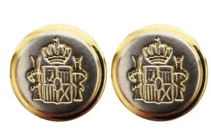 Two Men's vintage Mappelli de Milano Blazer Buttons Gold Silver - Picture 1 of 2