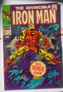 IRON MAN #1 MARVEL COMICS 1968 VF 8.0 - Picture 1 of 21