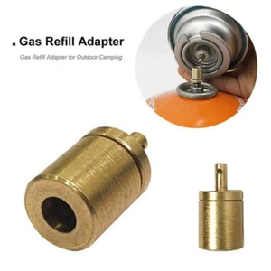 Gas Refill Adapter Outdoor Camping Hiking For Butane Tank Canister Bottle Stove - Picture 1 of 14