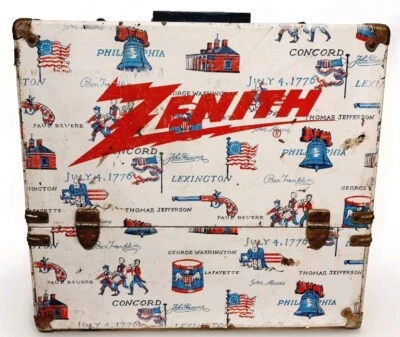 ZENITH RARO BICENTENARIO/PATRIÓTICO TV/RADIO TUBO DE VACÍO ESTUCHE REPARADOR  Foto 1 de 4