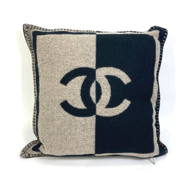 Chanel CC Throw Pillow - Grey Pillows, Pillows & Throws