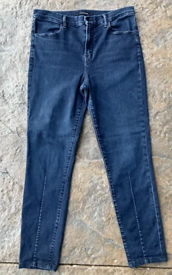 J. Jean recto de tiro alto azul índigo elástico MARCA 31/12 MARIA para mujer Foto 1 de 4