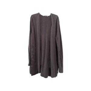 Vera Wang Cardigan Sweater Size L Grey - Picture 1 of 6