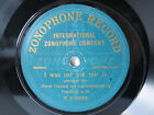 78 obr./min JOSEPH GAREIS Śpiew z dźwiękiem: I WAS NET WIE MIR IS Zonophone Record 1909