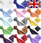 Woven Silky Feel Tie Set Cufflinks and Handkerchief Gift Set For Wedding Party