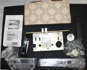Baldwin Mortise Lock Body 6315.260.L Left Hand Knob Strength Polished Chrome NEW - Picture 1 of 7