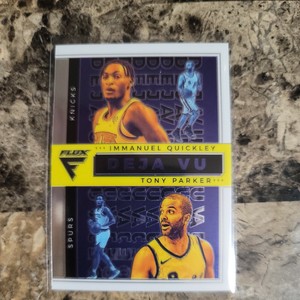 2020-21 Panini Flux Immanuel Quickley and Tony Parker Deja Vu