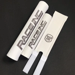 Race inc BMX PAD SET White Black Cook Bros Racing Oldschool CBR PK RIPPER REPOP - Picture 1 of 7