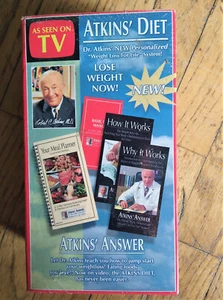 Atkins' Answer VHS Set NEW SEALED As Seen on TV Diet Lose Weight Now - Picture 1 of 2