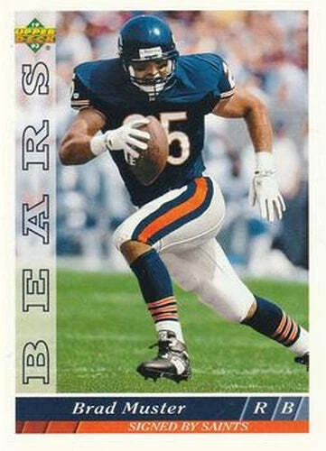 #284 Brad Muster - New Orleans Saints - 1993 Upper Deck Football - Image 1 of 1