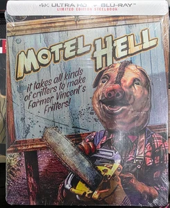 MOTEL HELL STEELBOOK 4K BLU-RAY LIMITED EDITION CULT HORROR New Sealed - Picture 1 of 1