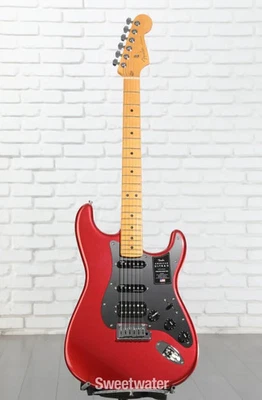 Fender American Ultra II Stratocaster HSS Electric Guitar - Sinister Red, Maple - Image 1 of 4