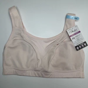 Playtex US4221 Bounce Control Wire Free Sports Bra Size 38C Pink New - Picture 1 of 8