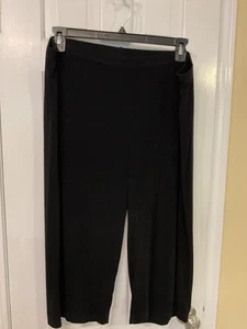 Chicos Travelers Bermuda Shorts Damen Größe 4 schwarz Pull-On Slinky Acetat - Bild 1 von 4