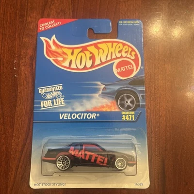 Hot Wheels #471 1995 velocitor negro/rojo nuevo en paquete envío gratuito Foto 1 de 2