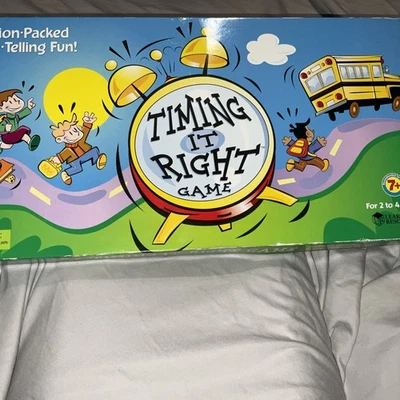 TIMING IT RIGHT Learning Resources Childrens Educational Board Game CompleteNice - Image 1 of 4