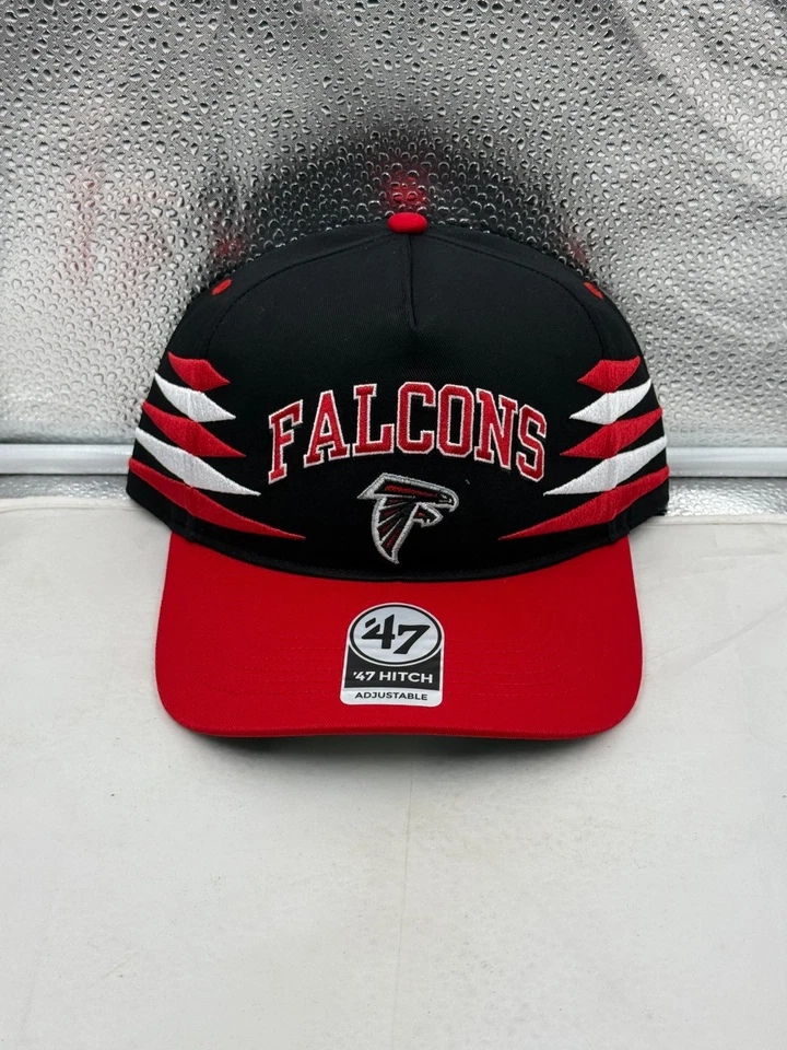 Atlanta Falcons NFL '47 Brand Black TT Diamond Hitch Snapback Adjustable Hat - Image 1 of 4