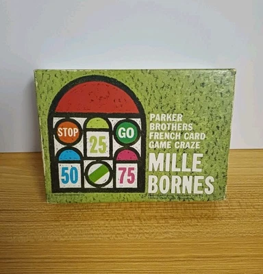 Vintage 1962 Mille Bornes Parker Brothers French Card Game Craze Complete - Image 1 of 4